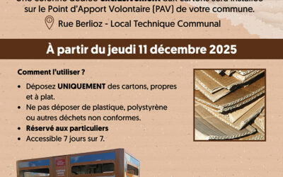 SMIDOM : Nouvelle colonne de tri pour la collecte des cartons