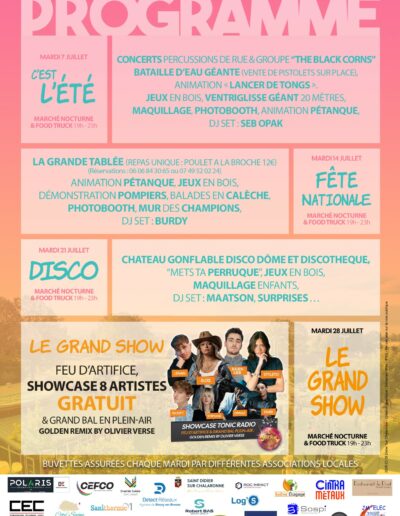 Estival de Saone Programme